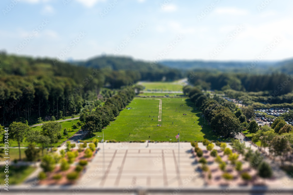 Miniature style landscape Miniature style landscape