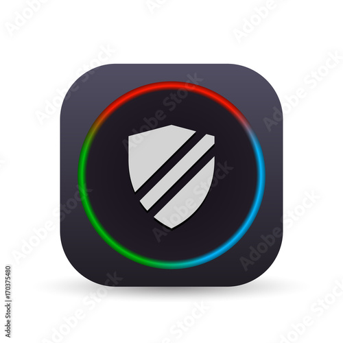 Dark MultiColor Web Button