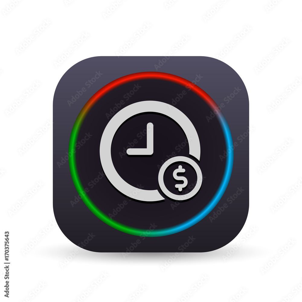 Dark MultiColor Web Button