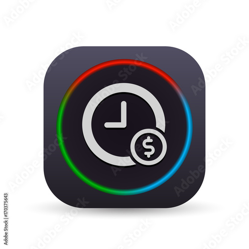 Dark MultiColor Web Button