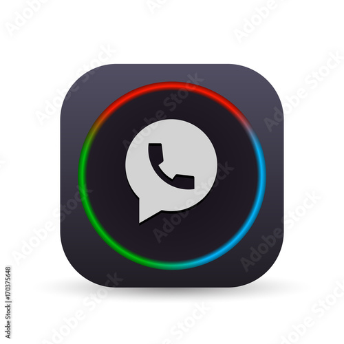 Dark MultiColor Web Button