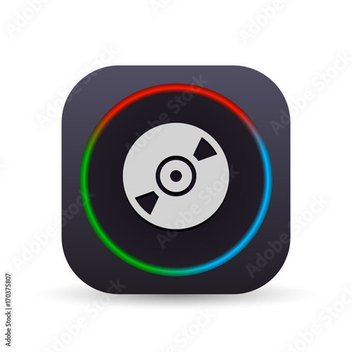 Dark MultiColor Web Button