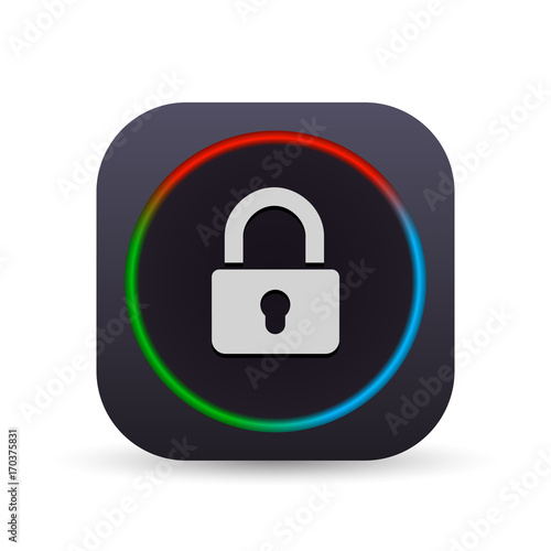 Dark MultiColor Web Button