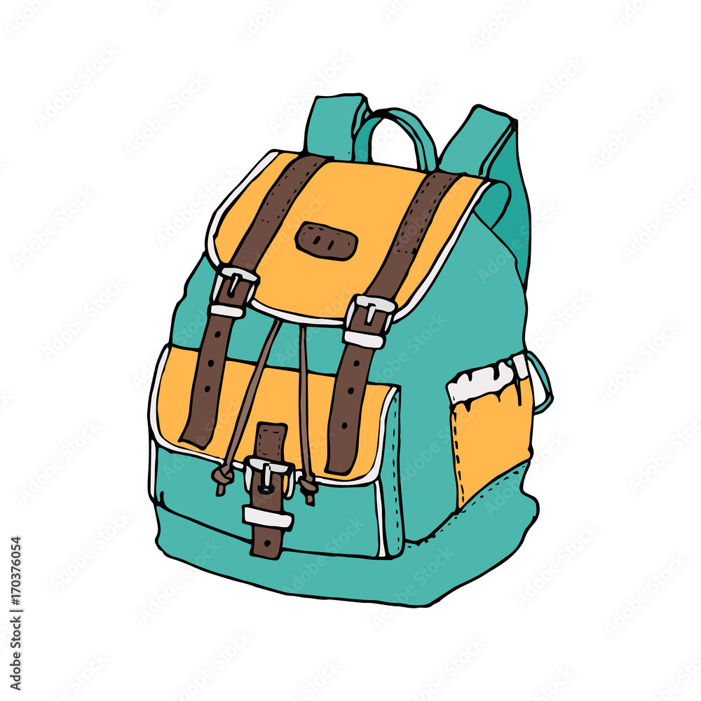 Premium Vector  100th day of school bag cartoon colored clipart