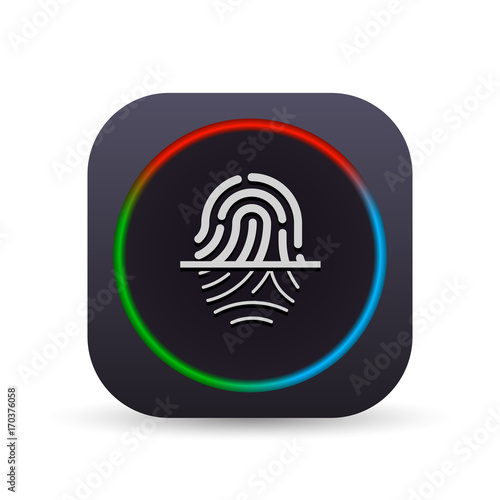Dark MultiColor Web Button