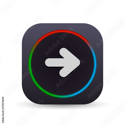 Dark MultiColor Web Button