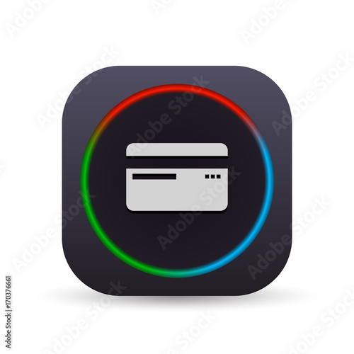 Dark MultiColor Web Button