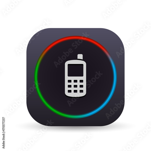 Dark MultiColor Web Button