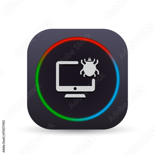 Dark MultiColor Web Button