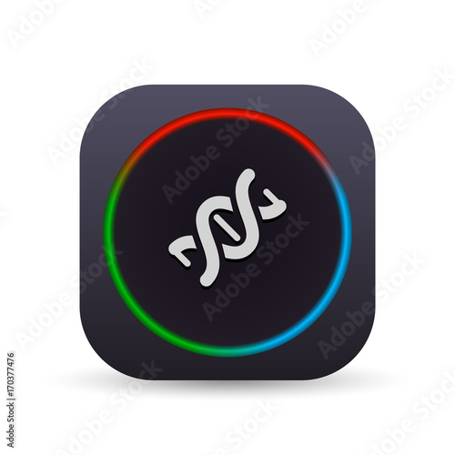 Dark MultiColor Web Button