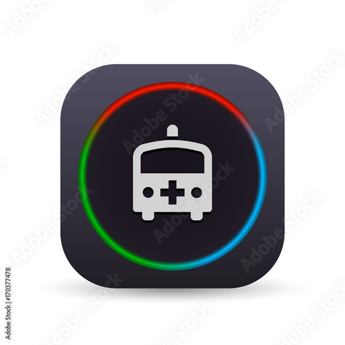 Dark MultiColor Web Button