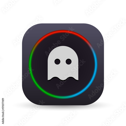 Dark MultiColor Web Button