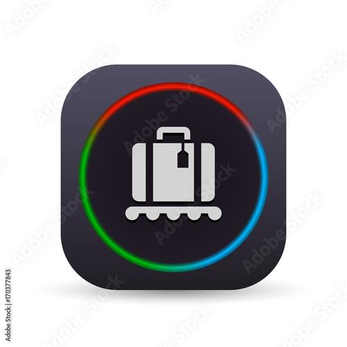 Dark MultiColor Web Button