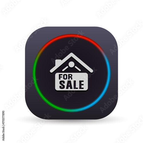 Dark MultiColor Web Button