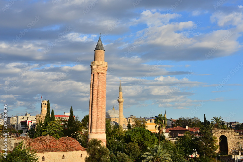 minaret,Mosque,Antalya,Turkey