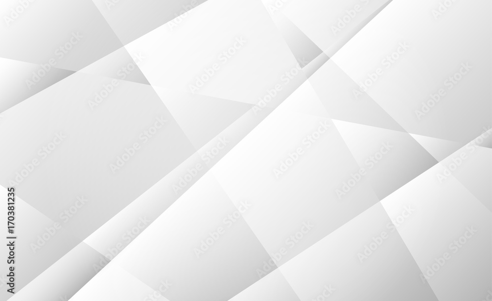 Vecteur Stock Abstract soft gray transparent geometric shapes on white