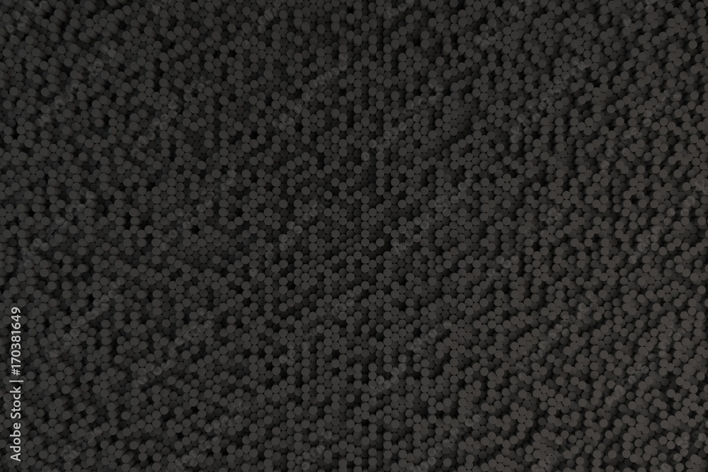Pattern of black cylinders of different length Pattern of black cylinders of different length