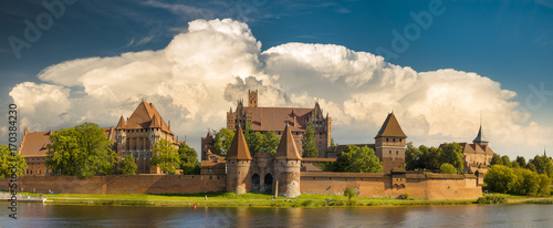 Teutonic castle in Malbork, Poland photo