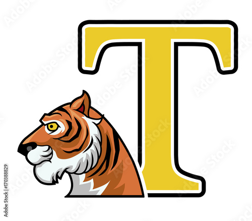 Fototapeta Naklejka Na Ścianę i Meble -  tiger initial