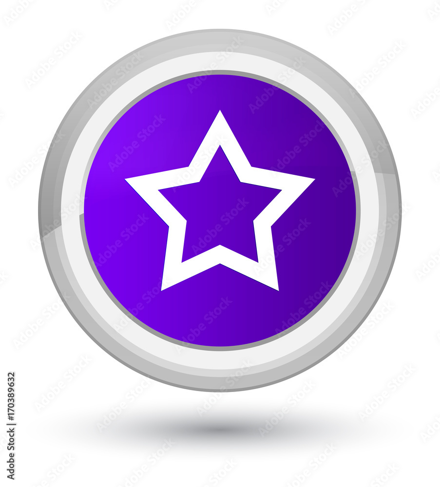 Star icon prime purple round button Star icon prime purple round button