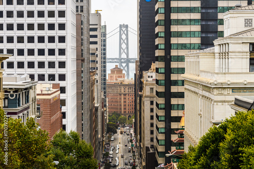 san francisco downtown view, usa