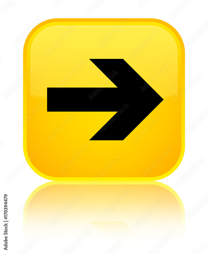 Next arrow icon special yellow square button Next arrow icon special yellow square button