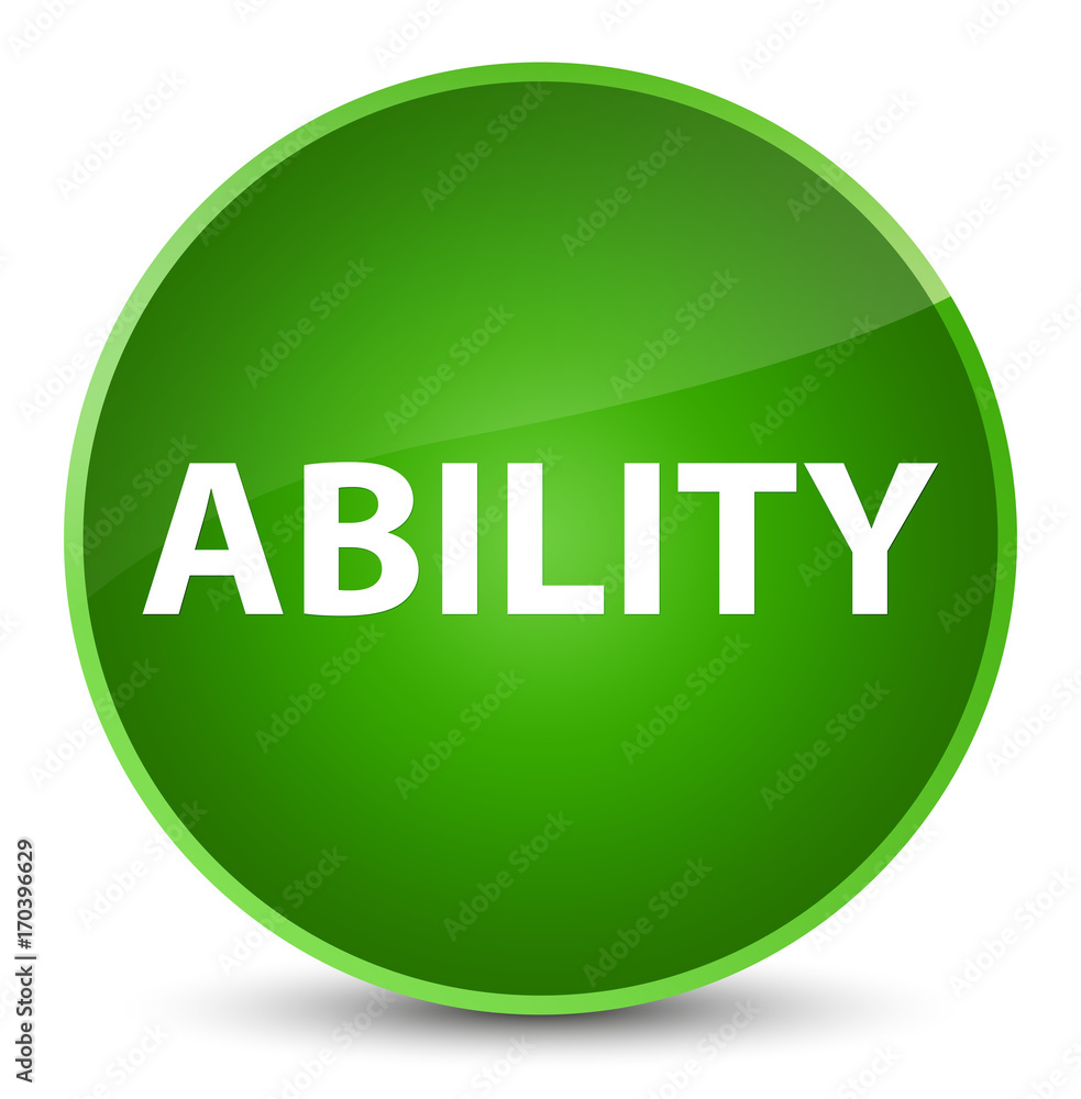 Ability elegant green round button Ability elegant green round button