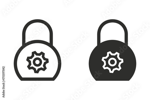 Lock vector icon.