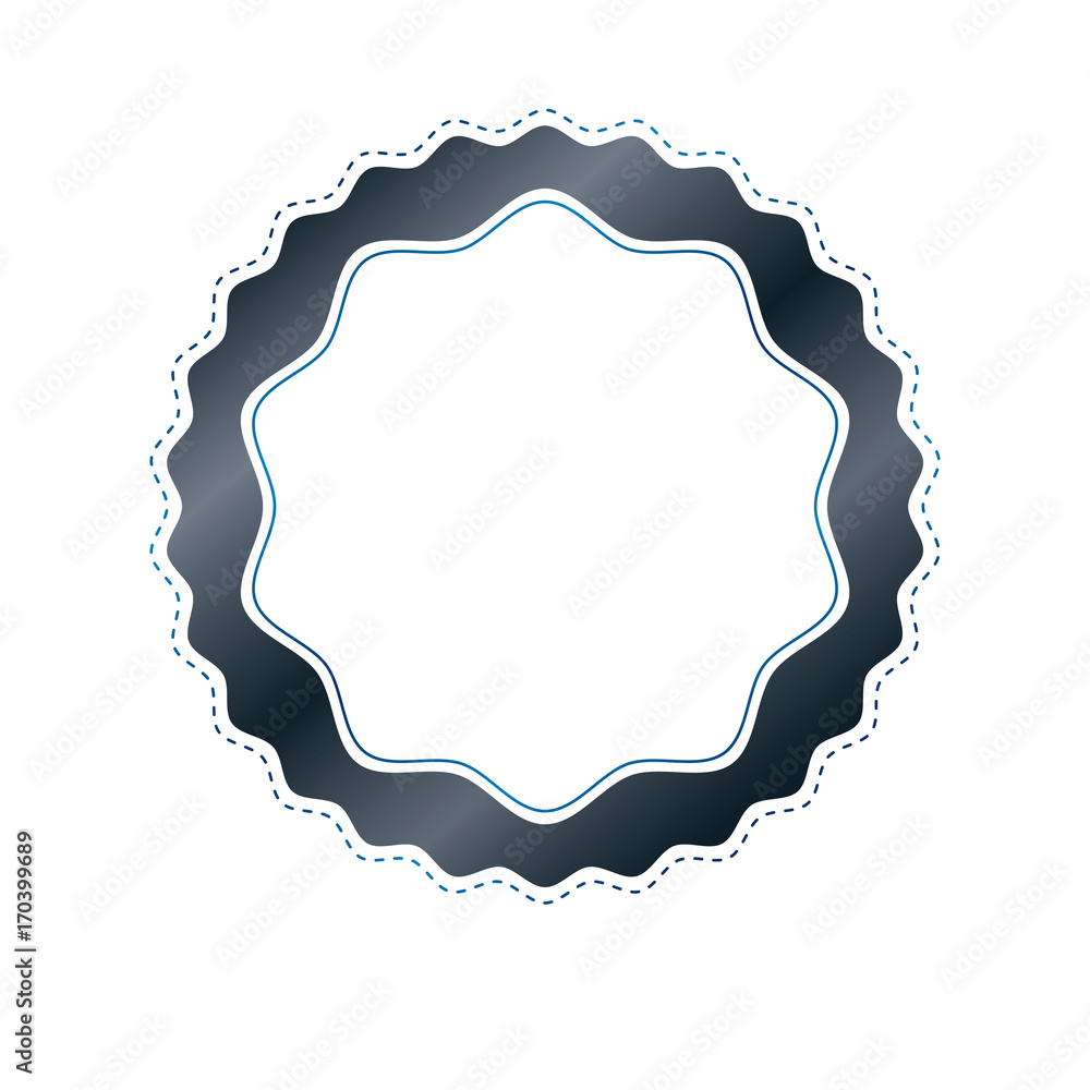Victorian art vector circular frame with blank copy space created using curvy ornate. Heraldic template illustration.