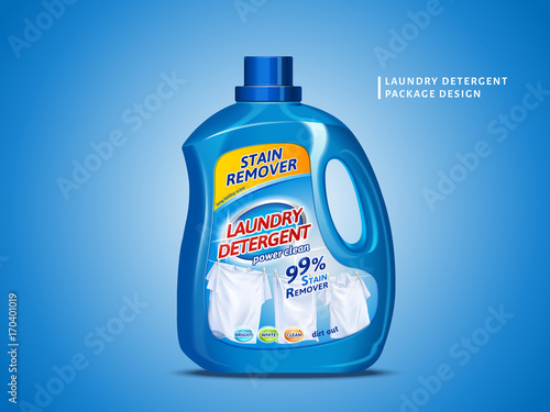 Laundry detergent package design photo