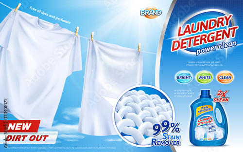 Laundry detergent ads