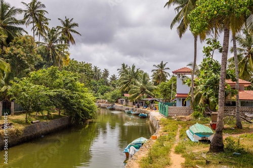 Fényképezés Landscape Dutch canal in Negombo, Sri Lanka