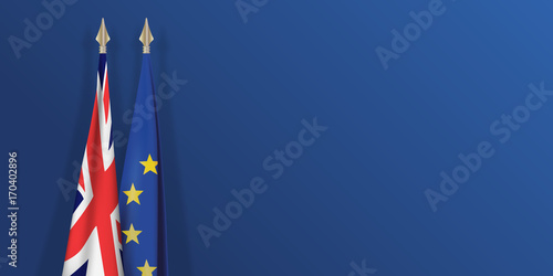 drapeau - Grande Bretagne - européen - Brexit - présentation - fond
