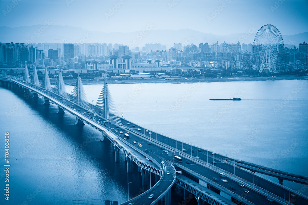 Obraz premium Modern bridge fragment