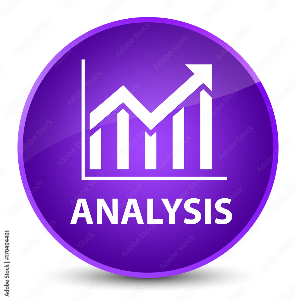 Analysis (statistics icon) elegant purple round button Analysis (statistics icon) elegant purple round button