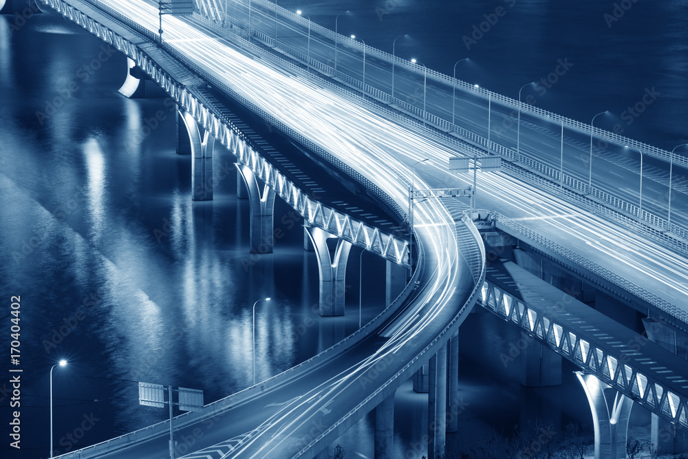 Fototapeta premium traffic trails on the highway