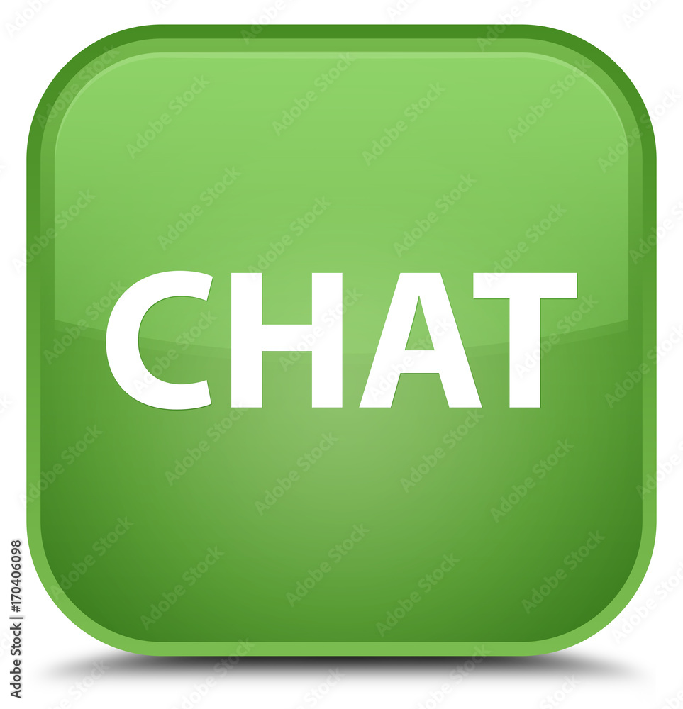 Chat special soft green square button Chat special soft green square button