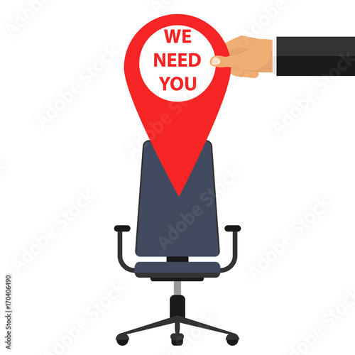 The place is vacant, the banner you need us, free vacancy