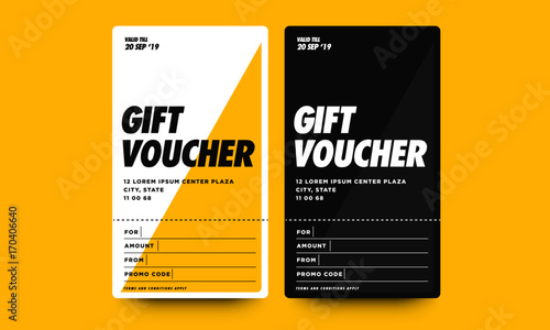 Gift Voucher UI Design With Amount and Promo Code Details