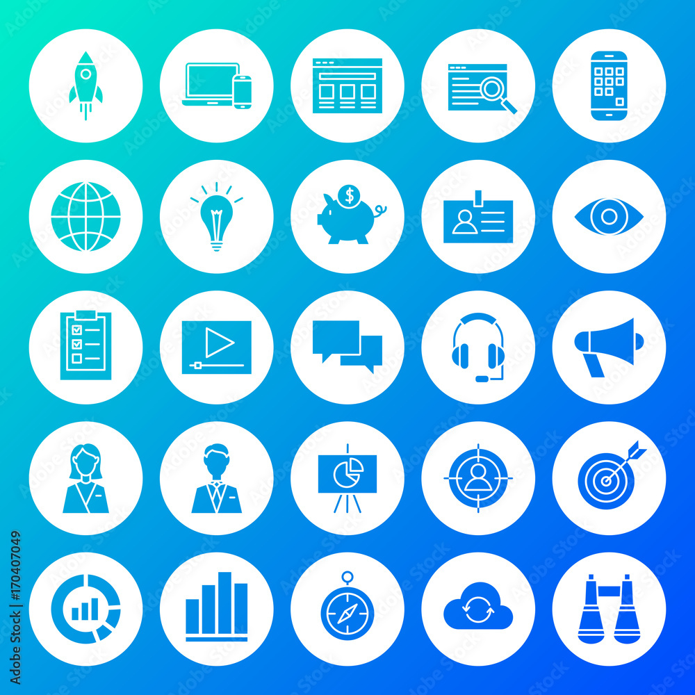 Startup Circle Solid Icons Startup Circle Solid Icons
