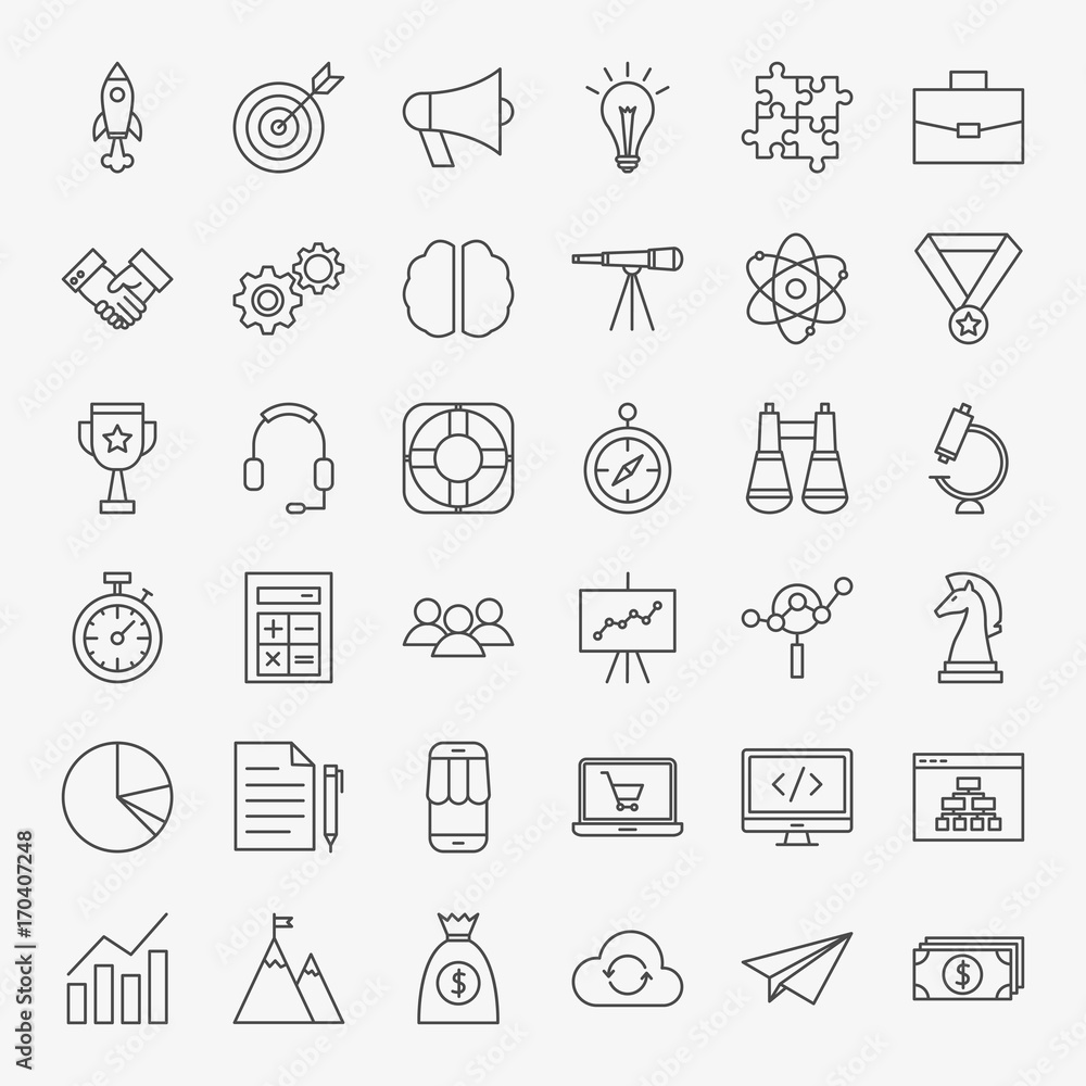 Startup Line Icons Startup Line Icons