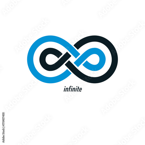 Endless Infinity Loop vector symbol, conceptual logo special design.