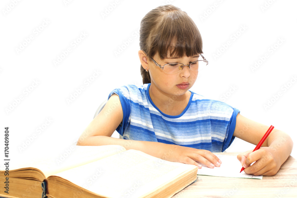 teenager with books on a white background, teenager with books on a white background,