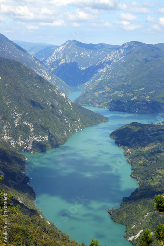 Drina river canyon viewpoint Banjska stena Tara mountain Serbia