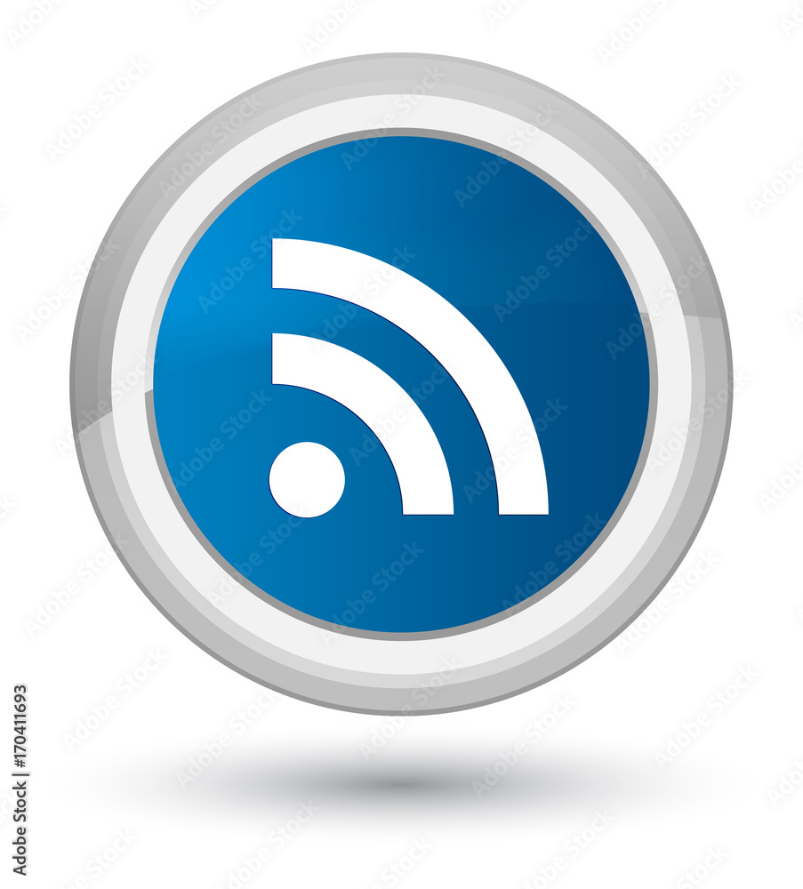 RSS icon prime blue round button RSS icon prime blue round button