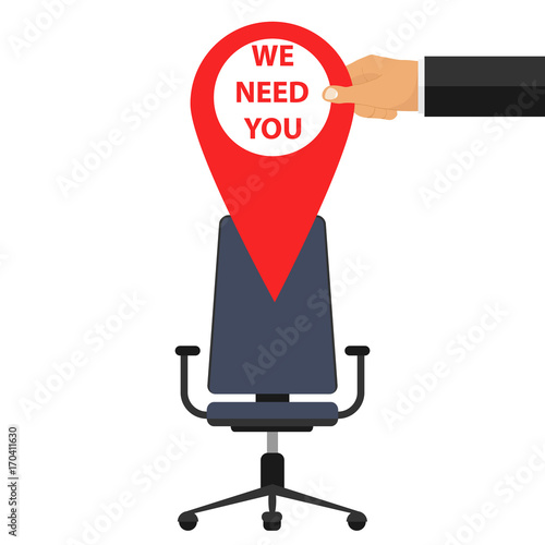 The place is vacant, the banner you need us, free vacancy