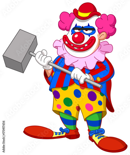evil scary clown