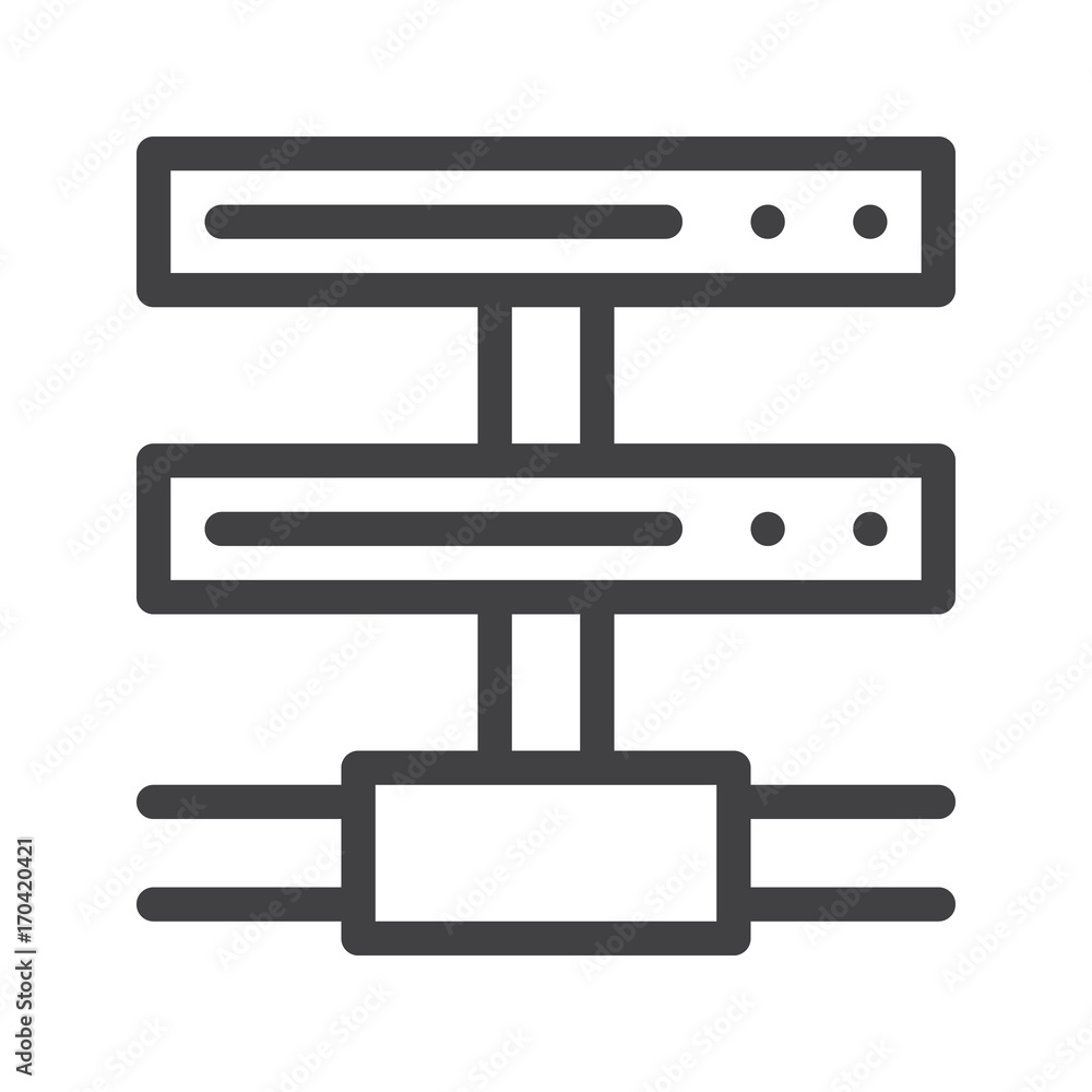 Server line icon Server line icon