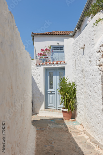 Romantic streets of Hydra island