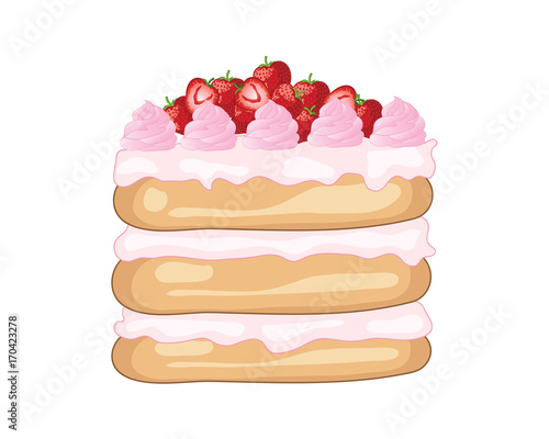 strawberry cake